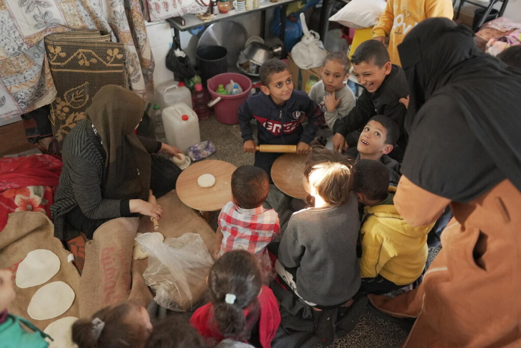 Food, including flour to make bread, is incredibly scarce. Hunger is prevalent in Gaza.